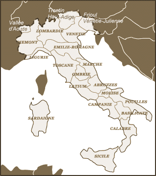 L'Italie à la carte: Régions
